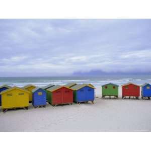Beach Huts, Muizenberg, Near Cape Town, Cape Peninsula, South Africa 
