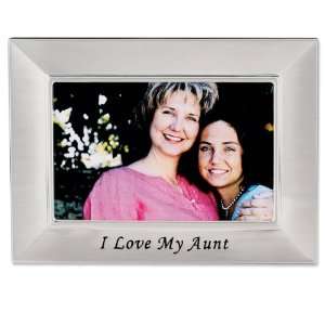 Lawrence Frames Aunt Silver Plated 6x4 Picture Frame   I Love My Aunt 