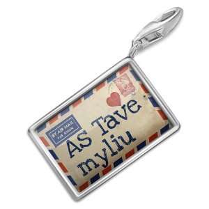 FotoCharms I Love You Love Letter from Lithuania Lithuanian   Charm 