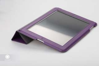 GGMM Purple Microfiber Leather Smart Cover for iPad 2  
