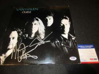 VAN HALEN OU812 SIGNED VINYL LP RECORD PSA/DNA BY SAMMY HAGAR MICHAEL 