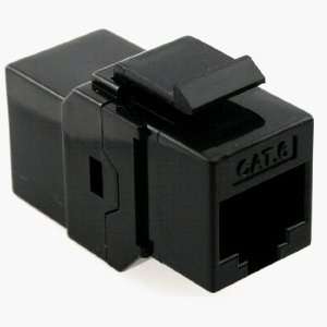   Inline Coupler, Keystone Style to Fit Wall Plate or patch panel; Black