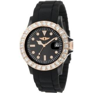 Invicta Womens IBI 10067 009 Rose Gold Dial Black Polyurethane Watch