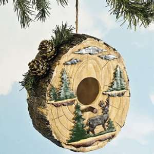 Tree Stump Birdhouse   Party Decorations Grocery & Gourmet Food