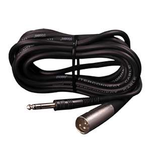 Hosa Balanced Interconnect 1/4 inch TRS to XLR Male Cable Adapter