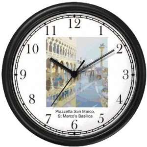Marco, St Marcos Basilica Italy   Famous Landmarks   Theme Wall Clock 