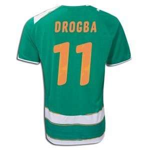  #11 Drogba Ivory Coast Away 2010 World Cup Jersey (Size L 