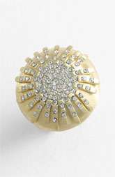 Ariella Collection Crystal Shield Ring