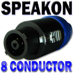Speakon speaker cable connector 8 Pin Plug twist lock  