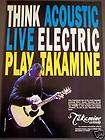 1992 pete townshend takamine guitars music ad expedited shipping 