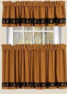 Pineapple Welcome Mustard Country Curtain Valance+Tiers  