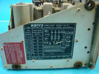 Narco VC 27 VHF Aircraft Tube Radio Transmitter Receiver+v12 P 5 Power 