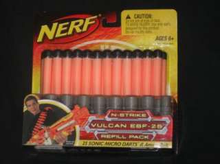 New Nerf N Strike Vulcan EBF 25 Refill Pack 25 Darts & Ammo Belt 