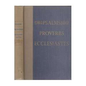   Book of Proverbs The Book of Ecclesiastes King James Version Books