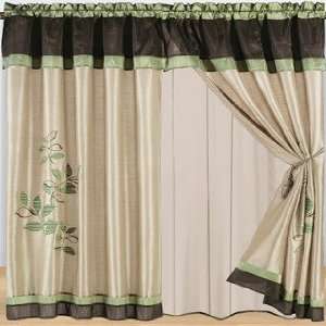   Sage Curtains 2 x Panels 60x84ea. with Valance