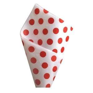  Tissue Red Polka Dots