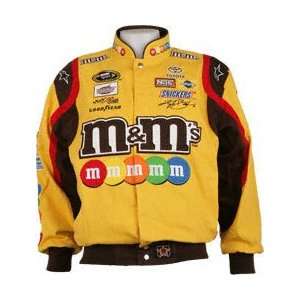  Kyle Busch #18 M&Ms Brown Youth Cotton Twill Jacket 