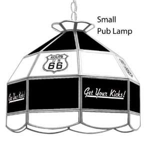  Route 66 Small Glass Shade Lamp Light