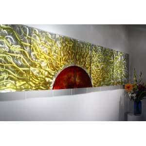  Large Multi Panel Sunburst Metal Wall Art Decor, Design by 