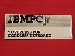 Vintage IBM PCjr Chicklet Keyboard Overlays   NEW  