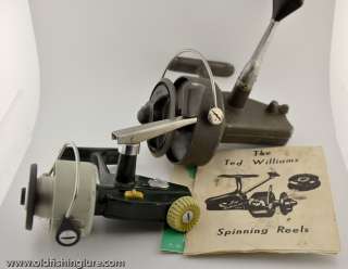 Zebco Cardinal 4 and Ted Williams 500 Spinning Reel with Papers Lot 