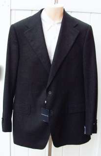 Ralph Lauren mens suit gray wool cashmere 3 piece suit 46R 46 garrison 