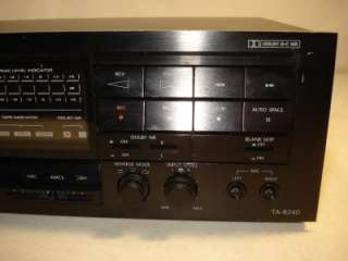 Onkyo Stereo Cassette Tape Deck TA R240 Digital Peak Level Dolby B C 