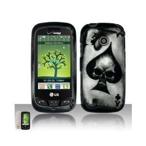  LG Cosmos Touch VN270 Black Silver Poker Skull Ace of 