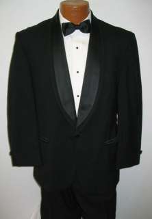 Black Oscar de la Renta Shawl Tuxedo Jacket Package 50R  