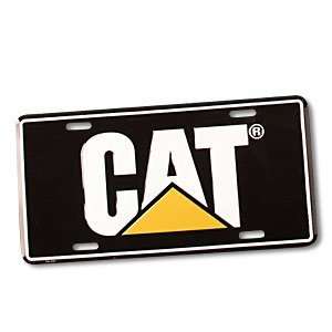  Caterpillar CAT Black License Plate Automotive