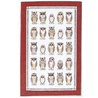 Ulster Weavers Owls Arrived Linen Tea Towel