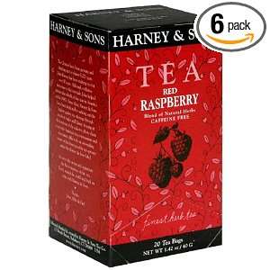  Harney & Sons Tea, Caffeine Free, Red Raspberry, Case of 