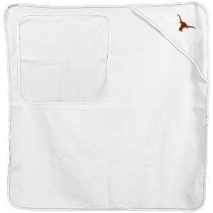 NCAA Texas Longhorns Infant White Logo Hooded Towel & Washcloth Set
