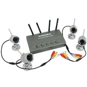   Wireless Security Camera System + 4 channel USB DVR with audio Camera