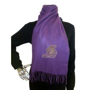  Los Angeles Lakers Light Cashmere and Crystal Scarf 
