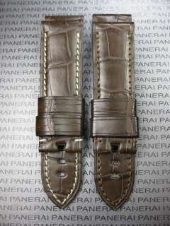GENUINE ALLIGATOR STRAP 24mm BAND Fit PANERAI Leather  