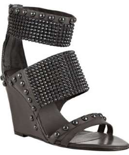 Ash slate studded leather Joyce wedge sandals   