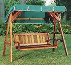 GAW Cypress 4 ft.Mission Porch Swing, A Frame, Canopy, 