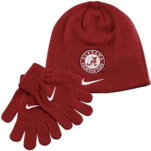   Crimson Tide Youth Crimson Beanie/Gloves Winter Set