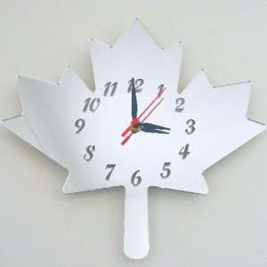  Maple Leaf Clock Mirror 35cm x 35cm