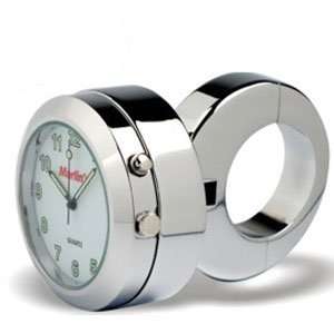  CLASSIC ADJUSTABLE RING STYLE HANDLEBAR MOUNT CLOCK WITH 
