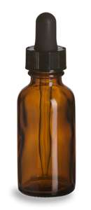   Round Amber Bottle Dropper 1 oz 30ml FREE SHIP Essential Oil  
