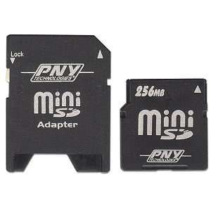  PNY P SDM256 256MB MiniSD Memory Card Electronics