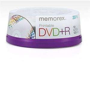 Memorex, DVD+R 4.7GB 20Pk Spndl Printbl (Catalog Category Blank Media 
