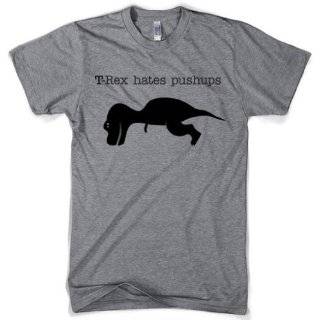   pushups Tyrannosaurus t shirt funny shirt mens cool t shirts design