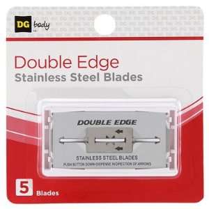  DG Body Double Edge Stainless Steel Razor Blades   5 Pack 