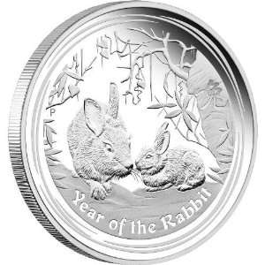  Australia 2011 1$ Year of the Rabbit 1 Oz Silver Coin 