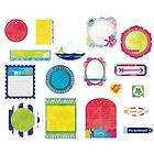 American Crafts Plastic Tags Journal Scrapbook Shapes  