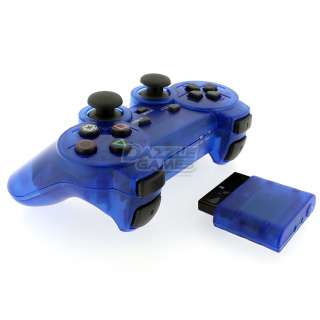   4GHz Dual Shock Game Controller for Sony PS2 Playstation 2 Blue  