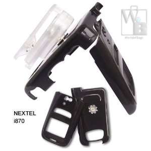   Motorola Nextel i870 Cell Phone Case w/ Clip   Black Cell Phones